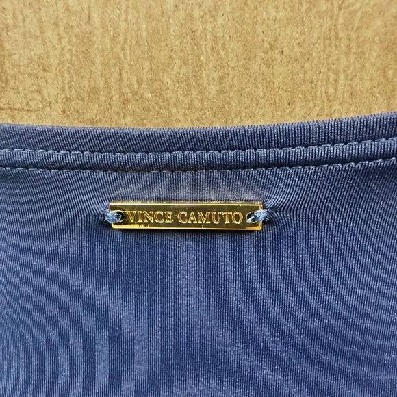 VINCE CAMUTO 1PC HALTER TIE SWIMSUIT IN NAVY - Picture 6 of 9